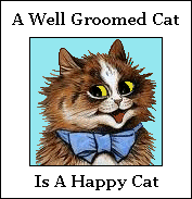 A well groomed cat is a happy cat
