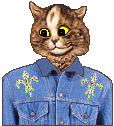Cat - denim jacket