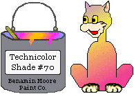 Technicolor cat - paint can