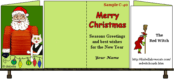 Christmas cat e-card greeting card Christmas
