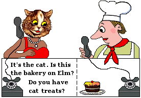 Cat calls bakery for treats