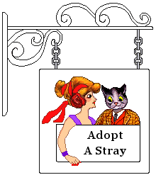 Cat sign: Adopt A Stray