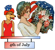 Dog - Victorian Lady - 4th of July