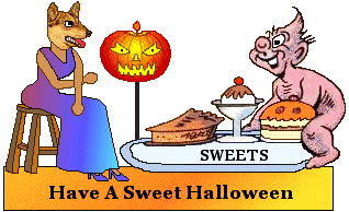 Gremlin offers dog Halloween sweets