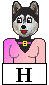 Dog Alphabet: H