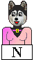 Dog Alphabet: N