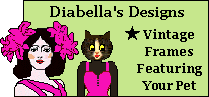 Diabella's Designs-Pet Frames banner
