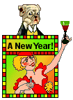 New Year Dog blinkie