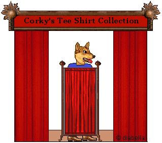 Corky the dog on stage