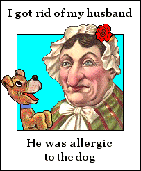 He was allergic to the dog