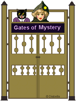 Gate of Mystery - black animated cat