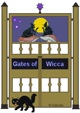 Gates of Wicca: Witches in moonlight