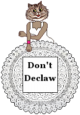 Cat sign: Don't Declaw