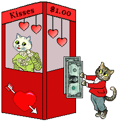 Cat: kisses stand