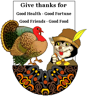 Cat -fork - Thanksgiving turkey
