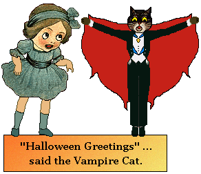 Girl sees Vampire Cat