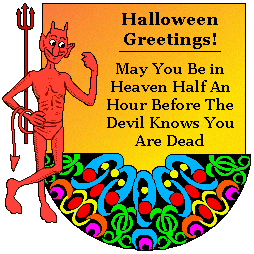 Halloween - Devil Halloween sign