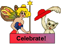 Fairy and Puss n' Boots celebrate