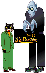 cat - Halloween monster