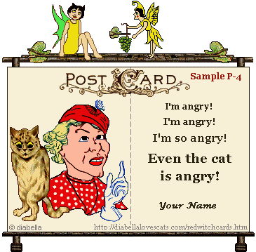 cat e-postcard Funny