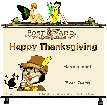 Holiday e-postcard Thanksgiving